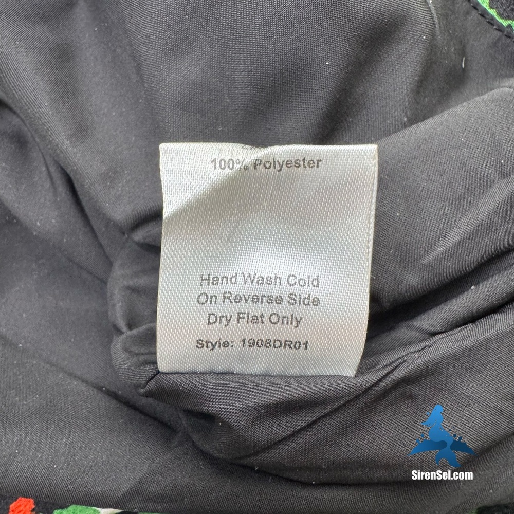 1152 NWT Choosy Untamed One Shoulder Dress - Size L - Green/Red/Black Multi - Picture 12 of 16